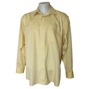 Dress Shirt Klauss Boehler Kollektion L / 17 R Yellow Norm Core Classic Business